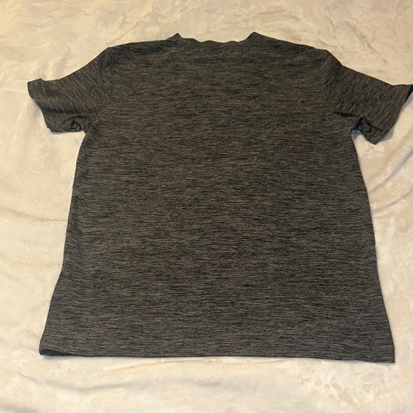Heather Charcoal Short Sleeve V-Neck Tee for Women - Picture 3 of 3